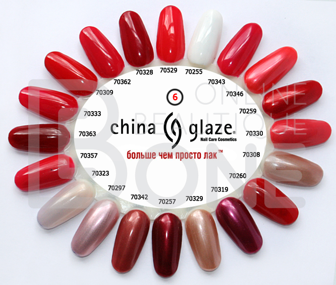 Палитра лаков China Glaze #6 70255-70529